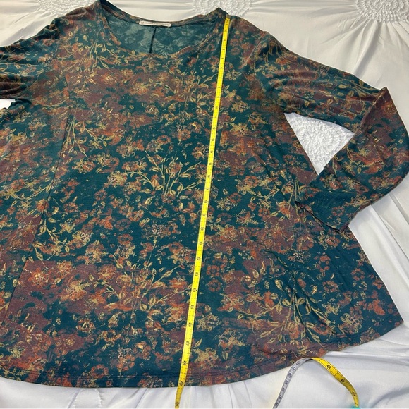 Peruvian Connection Twilight Meadow Top Pima Cotton & Modal Tunic Sz M/L - Picture 12 of 16